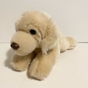 Webkinz Signature Golden Retriever Laying Dog Plush Ganz 10” Puppy Toy No Code